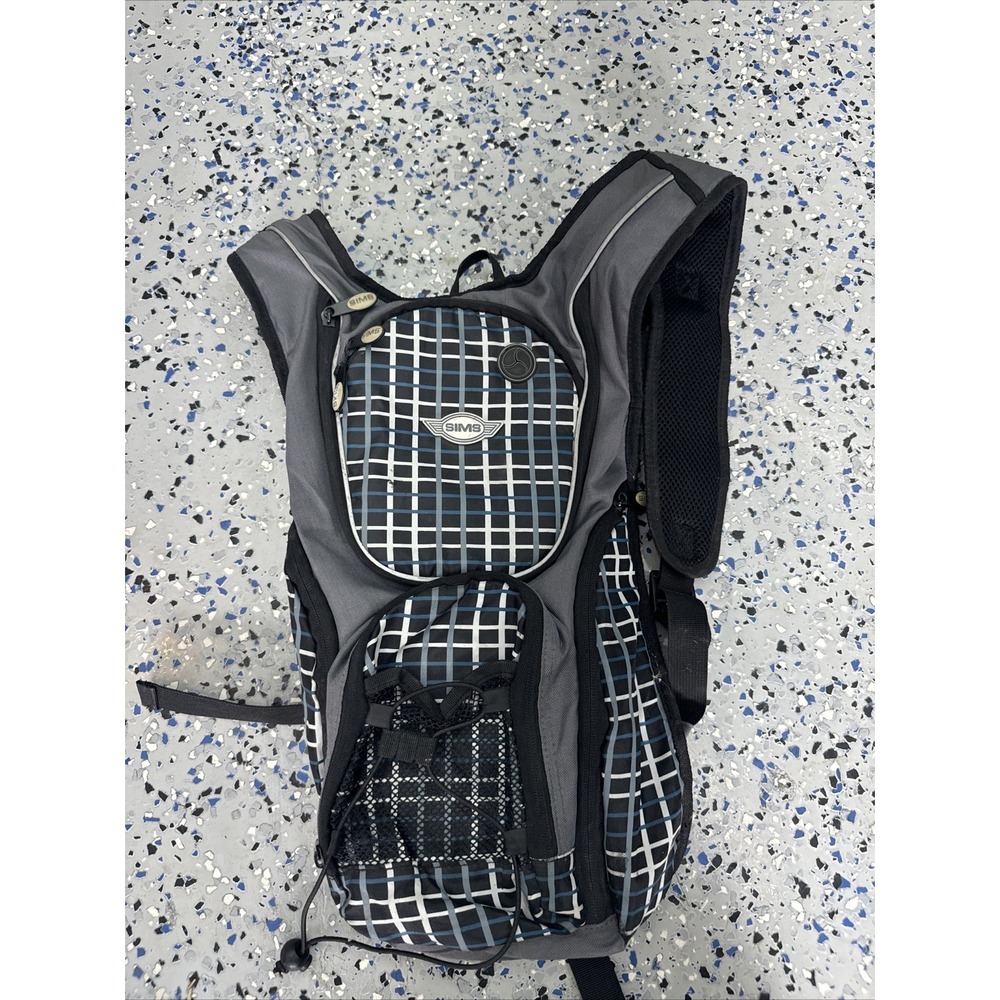 Sims Water Bladder Hydration Backpack Purple Sports Hiking Cycling With Pocket